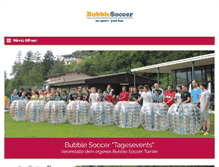 Tablet Screenshot of bubble-soccer.net